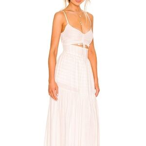 l*space Zuri dress in cream Cream Textured Tie-Detail Dress XS